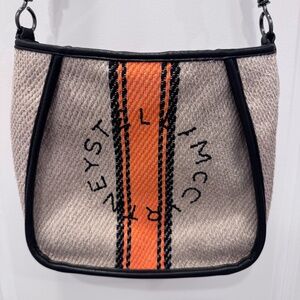 Stella McCartney Mini Logo Crossbody Bag Canvas Vegan Leather Italy